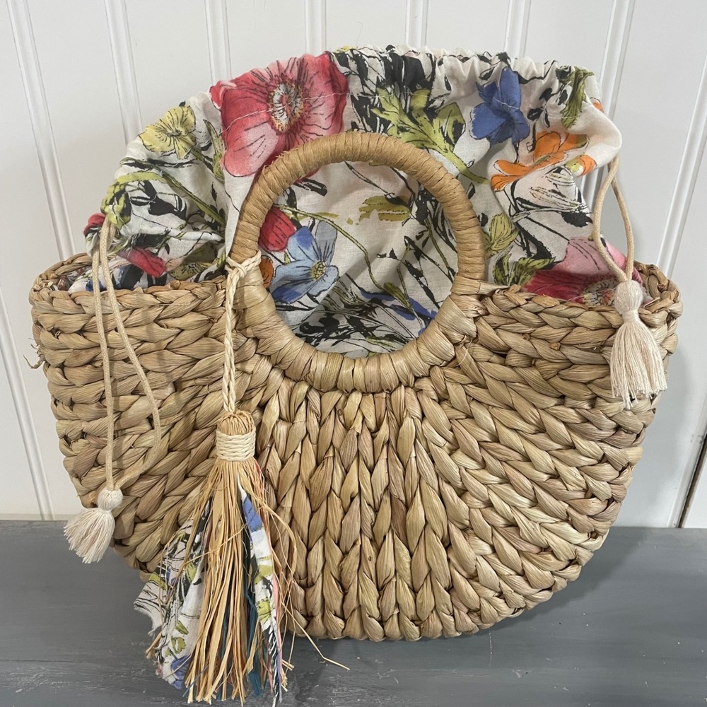 J. Jill Natural Woven Tote with Tassel - Picture 6 of 13